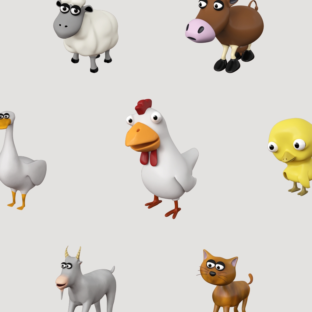 Veselá kráva | Herní charaktery